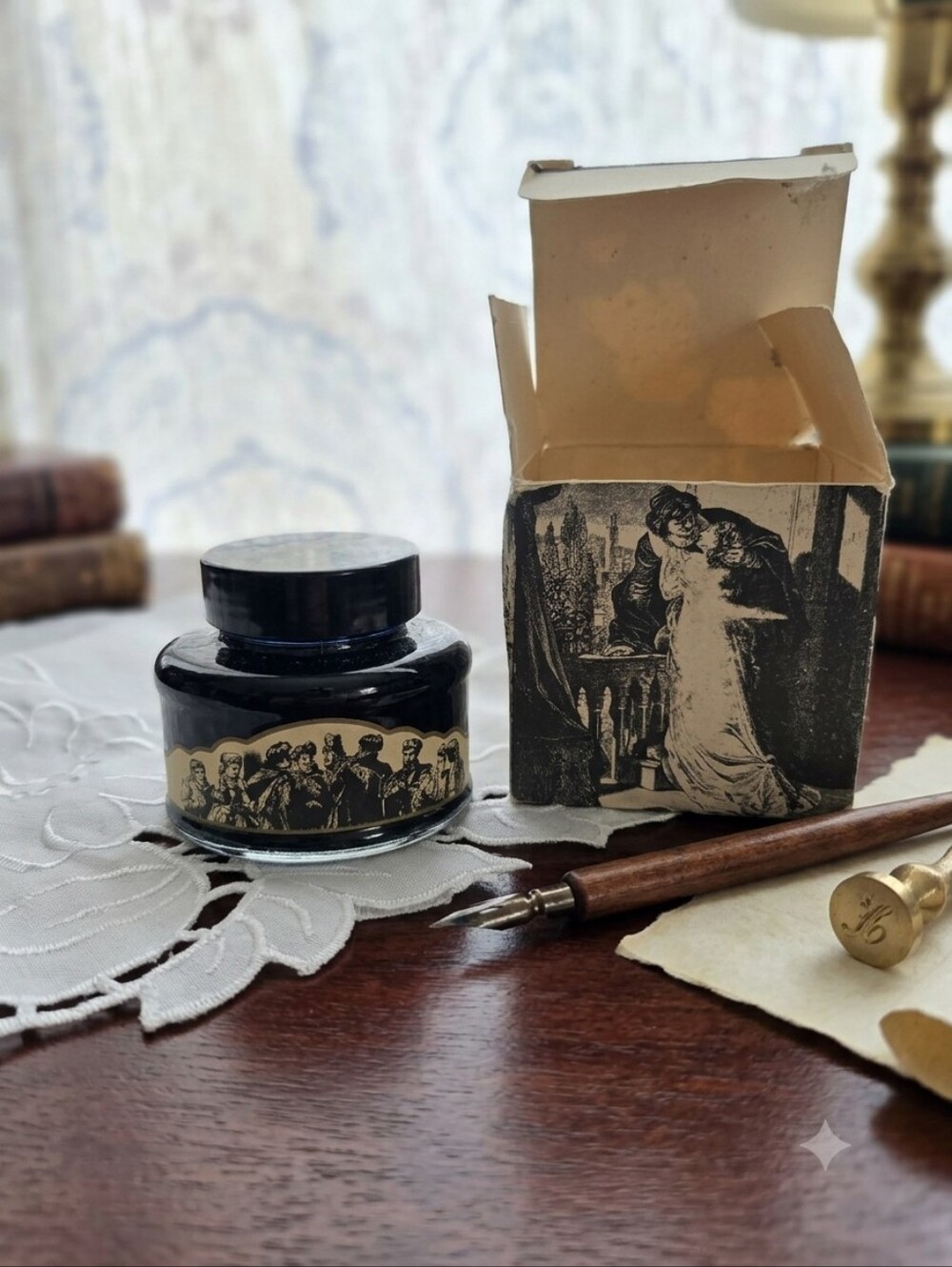 Swann of York Black Dip Pen Ink - Shakespeare Box